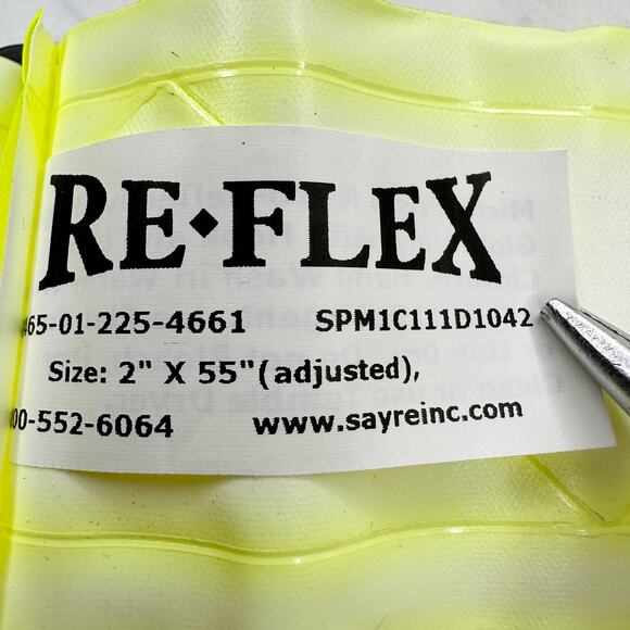 Sayre Re-Flex Neon Yellow Reflective Adjustable Belt One Size OS - Picture 8 of 8